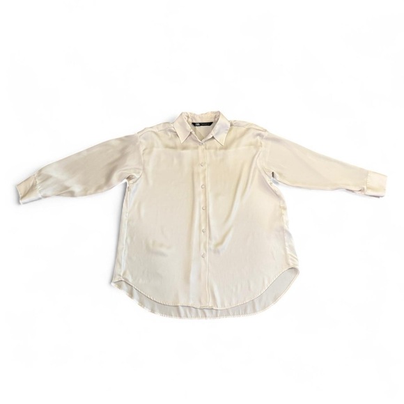 Cream Button-Up Shirt - Picture 1 of 2